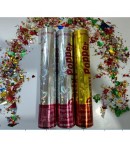 Tub de Confetti, Party Popper, 60x5 cm, Confetii Asortate din Aluminiu, Multicolor