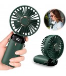 Ventilator Ultra Portabil cu Aromaterapie, 3 in 1, de Mana, de Birou, de Gat, Incarcare USB, Autonomie 12h, Pliabil, cu Ecran LC