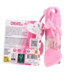 Luciu de buze cu aroma de zmeura si breloc, Beauty Chunky, Pentru copii, Roz