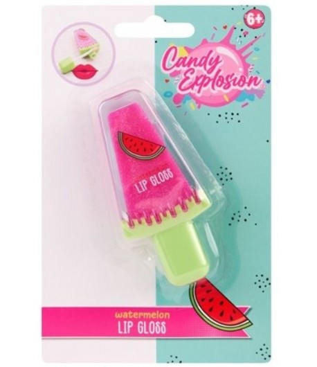 Luciu de buze Watermelon pentru copii, Lip gloss cu aroma dulce de pepene, Verde