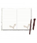 Agenda plusata si pix, Harry Potter, Pentru copii, Model Bufnita, Alb