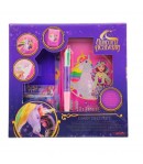 Set creativ cu jurnal si pix, Unicorn Academy, Kit decorare jurnal pentru copii, Roz