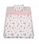 SET DE PAT SINGLE BUMBAC CHERRY