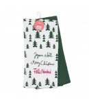 Set 2 prosoape de bucatarie, 38x63 cm,Green