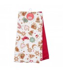 Set 2 prosoape de bucatarie, 38x63 cm,Red