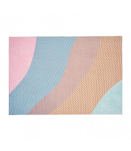 Covor printat, RAINBOW  160x230 cm, lavabil cu spate antialunecare, inaltime fir 3mm