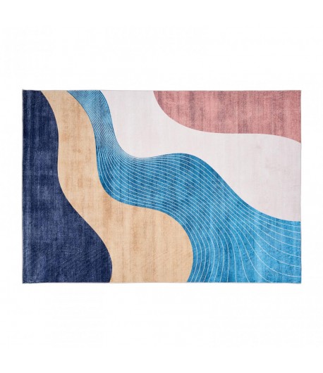 Covor printat, FLOW  200x300 cm, lavabil cu spate antialunecare, inaltime fir 3mm