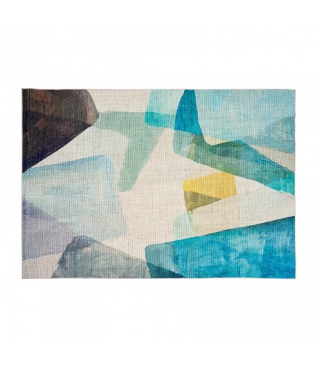 Covor printat, FOREST 200x300 cm, lavabil cu spate antialunecare, inaltime fir 3mm
