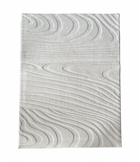 Covor, model in relief,Wave,200x300 Crem