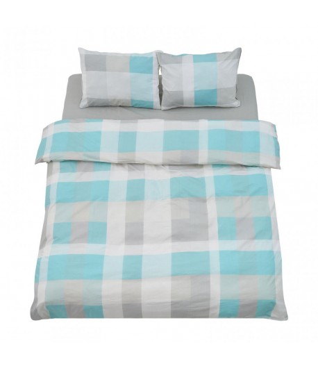 Set de pat king size bumbac,92gsm,Square
