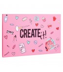 Paleta de farduri pentru pleoape, 75 culori, Pentru copii, Roz