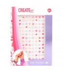 Set creativ pentru manichiura cu stickere, Pentru copii, Model 1, Multicolor