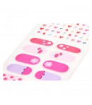 Set creativ pentru manichiura, Stickere, Nail Wrap si pila de unghii, Pentru copii, Multicolor