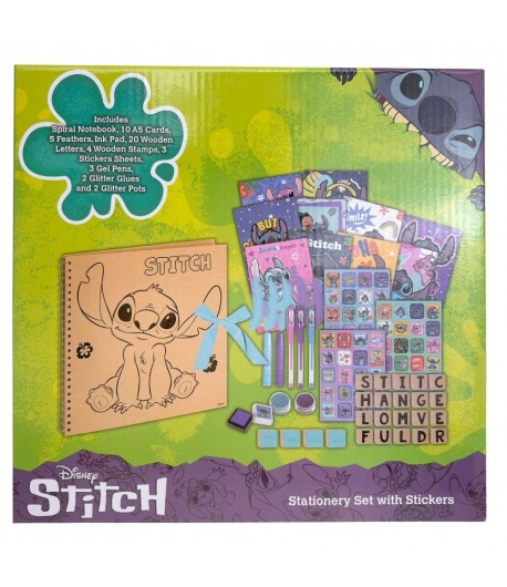 Set creativ cu accesorii Stitch, Pentru copii, Verde