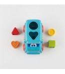 Autobuz Sortator Forme Pentru Copii Cu Frictiune, Jucarie Interactiva Cu Forme Geometrice Si Activitati, Vehicul Educativ Cu Lum
