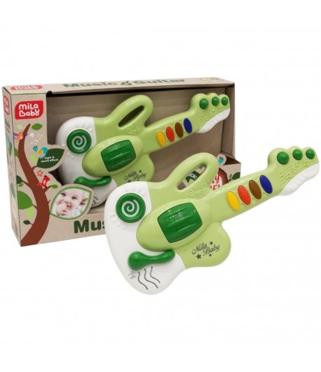 Chitara Muzicala Interactiva Pentru Copii Cu Butoane Si Sunete, Jucarie Tip Guitar Cu Lumini Si Melodii, Instrument Muzical De J