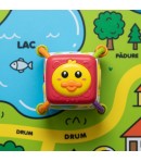 Cub Activitati Interactiv Pentru Copii Cu Pian Si Jocuri Educative, Jucarie Multifunctionala Cu Bile, Roti Si Butoane, Cub Multi