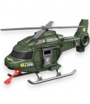 Elicopter Militar Cu Frictiune, Scara 1:20, Cu Lumini Si Sunete, Jucarie Interactiva Vehicul De Interventie, Elicopter De Armata