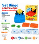 Joc de Societate Bingo cu 48 de Bilete, Bingo Clasic cu 48 Bilete Numerotate, Bile Colorate si Fise, Joc de Societate pentru Fam