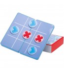 Joc Magnetic X si 0 Tic Tac Toe Pentru Copii Si Familie, Joc De Strategie Cu Tabla Pliabila Si Piese Magnetice, Joc Educativ Por
