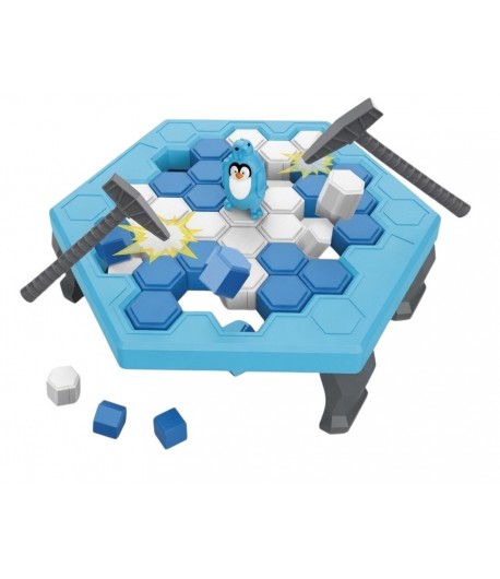 Joc Sparge Gheata cu Pinguin pentru Copii, Joc de Societate Interactiv cu Ciocanel, Sloiuri de Gheata si Ruleta cu Sageata, Juca