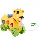 Jucarie Interactiva Catel Cu Snur, Cu Lumini Si Sunete, Jucarie De Tras Cu Sortator Forme Si Activitati, Jucarie Multifunctional