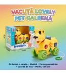 Jucarie Interactiva Catel Cu Snur, Cu Lumini Si Sunete, Jucarie De Tras Cu Sortator Forme Si Activitati, Jucarie Multifunctional