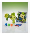 Lansator Bile Si Sageti EVA Pentru Copii Tip Air Gun Cu 2 Functii, Jucarie Interactiva Cu Proiectile Moi Si Design Animal, Pisto
