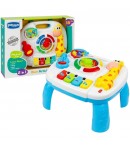 Masa Activitati Interactiva Pentru Copii Cu Girafa, Jucarie 2 in 1 Cu Pian, Butoane Si Jocuri Educative, Centru De Activitati Cu