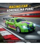 Masina de Curse Frictiune L&S, Scara 1:20, Jucarie Interactiva Push and Go cu Motor Inertia, Masinuta de Curse Colorata cu Desig