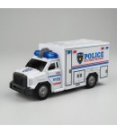Masina De Politie Cu Frictiune, Scara 1:20, Cu Lumini Si Sunete, Jucarie Interactiva Vehicul De Interventie, Masina De Patrulare
