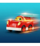 Masinuta De Curse Copii Cu Frictiune, Jucarie Interactiva Mini Car Cu Design Animat, Masina Cu Lumini Si Sunete, Vehicul Cartoon