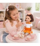 Papusa Candy Girls 35 cm pentru Copii, Papusa Fashion pentru Fetite cu Rochita Colorata si Accesorii, Jucarie Eleganta cu Par Sc