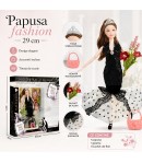 Papusa in Rochie de Seara 29 cm pentru Copii, Papusa Eleganta pentru Fete cu Accesorii si Par Lung pentru Coafat si Styling, Juc