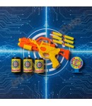 Pistol De Jucarie Cu Gloante Din Burete Moi Pentru Copii, Set Blaster Cu Proiectile Moi Si Tinte Tip Doze, Jucarie Interactiva S