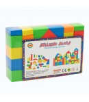 Set Cuburi Soft de Construit, Blocuri din Spuma Moale, Jucarie Educationala de Constructie pentru Bebelusi si Copii Mici, Joaca 