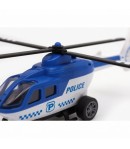 Set Elicopter Politie Cu Accesorii Oras Si Frictiune, Jucarie Interactiva City Suits Cu Semne Rutiere Si Figurine, Elicopter Pol