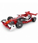 Set Cuburi Masina De Curse Pull Back DIY Pentru Copii, Joc De Constructie Cu 488 Piese, Masina Sport De Asamblat Cu Functie Pull