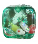 Cub Fidget 3D, Model Cub de Gheata Scoici, Jucarie Antistres pentru Copii/Adulti, Comprimabil cu Revenire Lenta, 3x3x3 cm, Turco