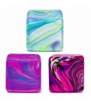 Cub Fidget 3D de Gheata, Jucarie Antistres din Maltoza, 70 g, 3.5x3.5x3.5 cm, Comprimabil cu Revenire Lenta, Verde