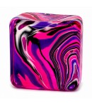 Cub Fidget 3D de Gheata, Jucarie Antistres din Maltoza, 70 g, 3.5x3.5x3.5 cm, Comprimabil cu Revenire Lenta, Roz