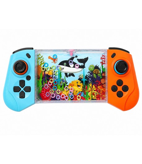Joc Acvatic Interactiv Pentru Copii Cu Design Consola Portabila, Jucarie De Indemanare Cu Apa Si Inele, Joc Manual Cu Butoane Pe