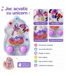 Joc Acvatic Unicornul Visator Pentru Copii, Jucarie Interactiva De Indemanare Cu Apa Si Inele, Joc Manual Portabil Cu Butoane Pe