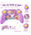Joc Cu Apa Tip Consola Unicorn Pentru Copii, Jucarie Acvatica Interactiva Cu Inele Si Butoane, Joc Manual Portabil De Indemanare
