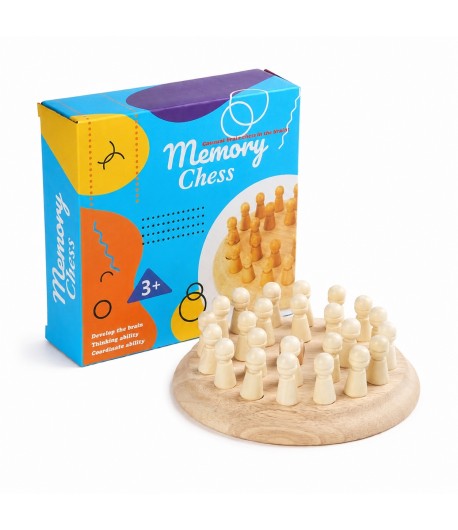 Joc Din Lemn Memory Cu Pioni Colorati Pentru Copii, Joc Educativ De Memorie Si Concentrare Din Lemn, Joc Interactiv Cu Piese Col