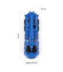 Macara cu Frictiune, Brat Mobil si Lumini Scara 1:16 Albastra, Jucarie Interactiva Utilaj de Constructii pentru Copii, Vehicul c