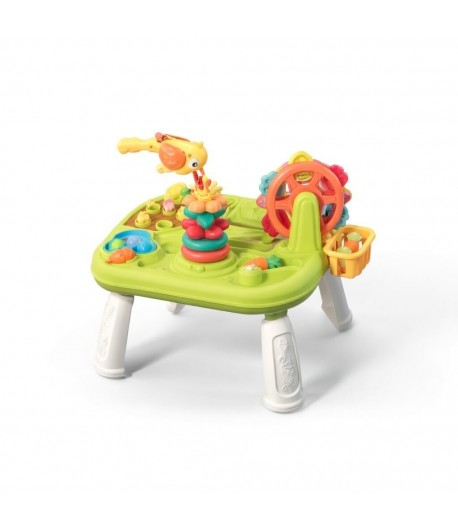 Masuta de Joaca Paradis, Masa Multifunctionala pentru Bebelusi cu Joc de Pescuit, Loveste cu Ciocanul, Planteaza Gradina, Extrag
