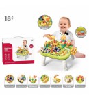 Masuta de Joaca Paradis, Masa Multifunctionala pentru Bebelusi cu Joc de Pescuit, Loveste cu Ciocanul, Planteaza Gradina, Extrag