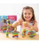 Set de Creatie Sticlute cu Nisip Colorat - Creeaza Modele Frumoase in Straturi, Sticlute cu Noroc, Jucarie Creativa pentru Copii