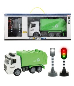 CARS_TRUCKS Set garbage truck +traffic light +L-S